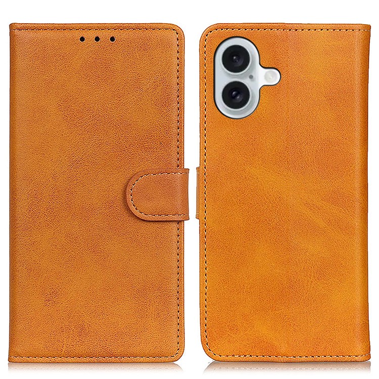  iPhone 17 Plånboksfodral Läder Brun - Teknikhallen.se