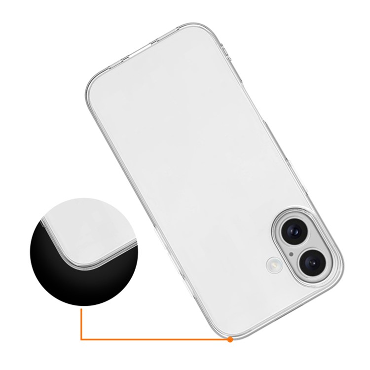 iPhone 17 Skal Slim Fit TPU Transparent - Teknikhallen.se