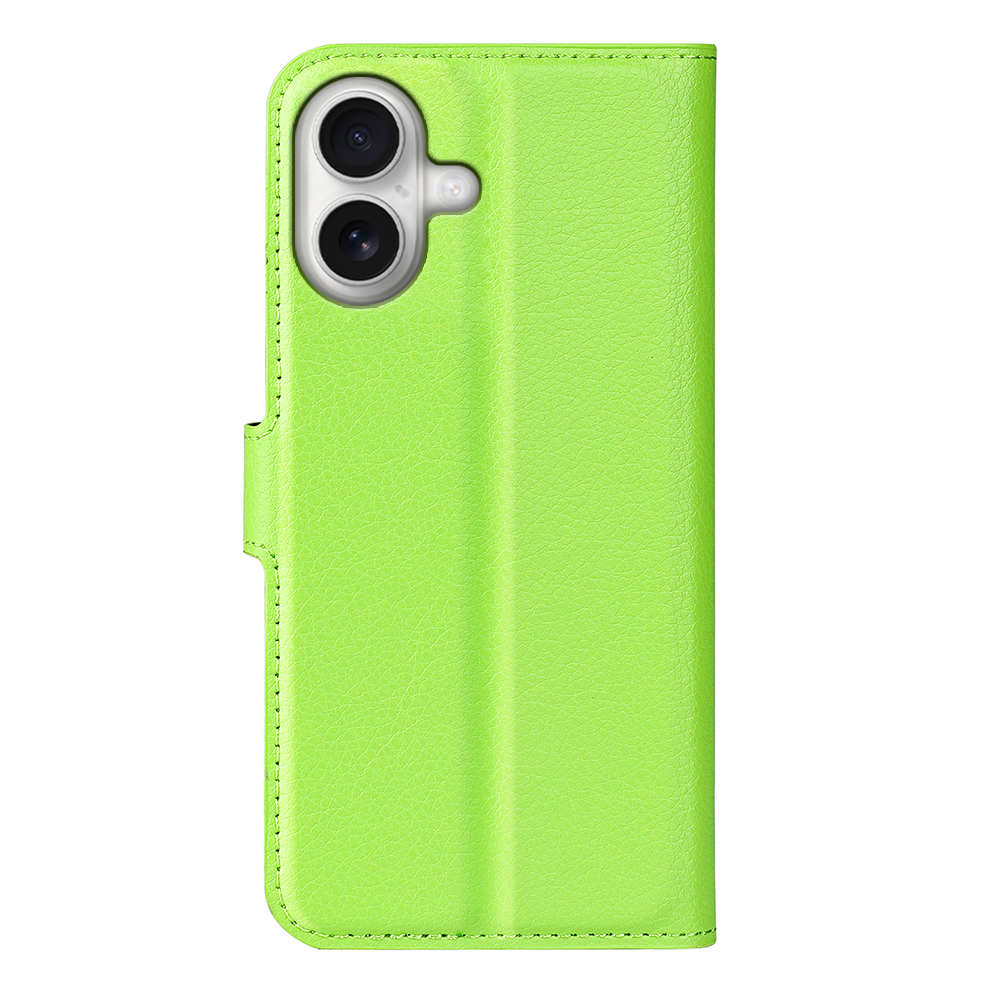  iPhone 17 Fodral Litchi Läder Grön - Teknikhallen.se