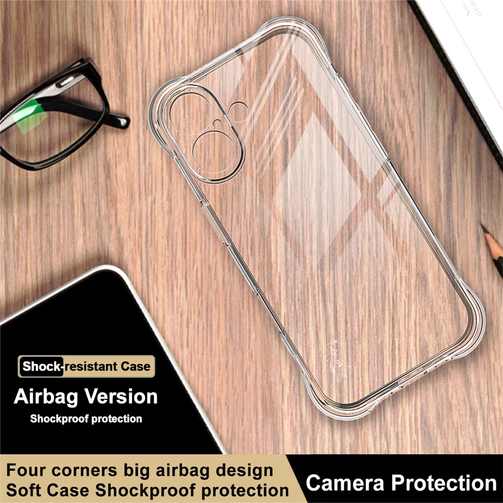 IMAK IMAK iPhone 17 Skal TPU Shockproof Airbag Transparent - Teknikhallen.se
