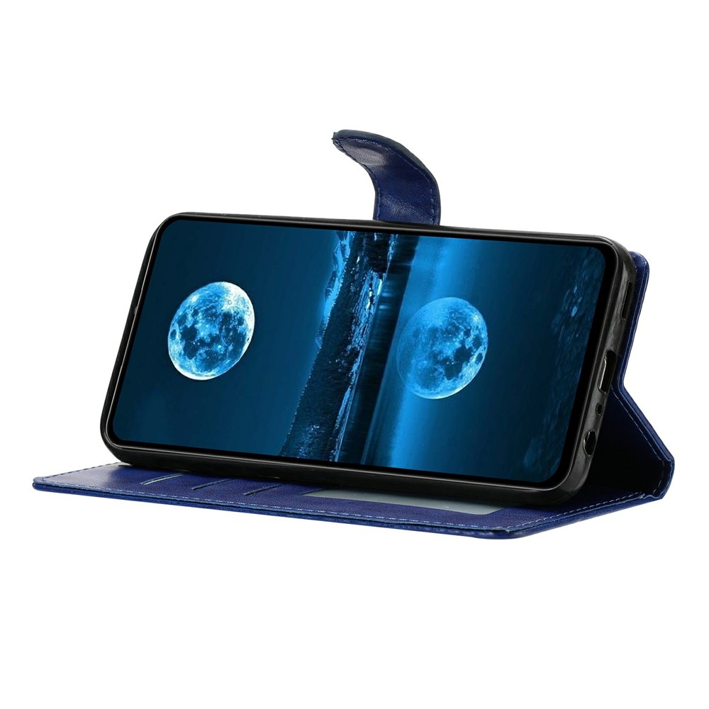  iPhone 17 Fodral Läder Blå - Teknikhallen.se