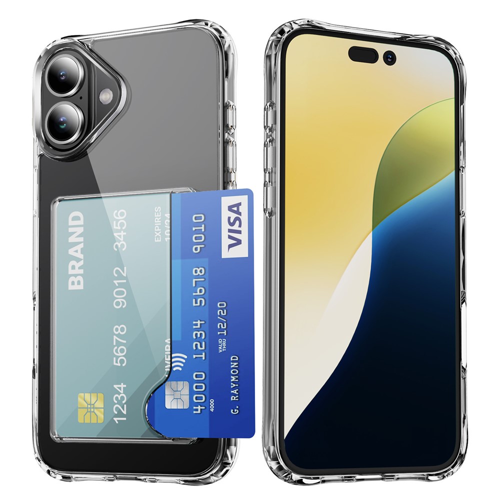  iPhone 17 Skal Med Korthållare Transparent - Teknikhallen.se