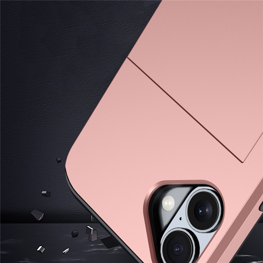  iPhone 17 Skal Hybrid Med Kortfack Silver - Teknikhallen.se
