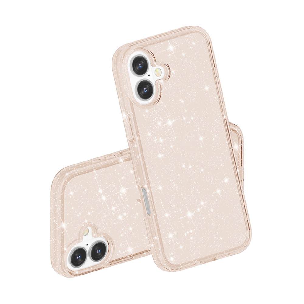  iPhone 17 Skal Hybrid Glitter Guld - Teknikhallen.se