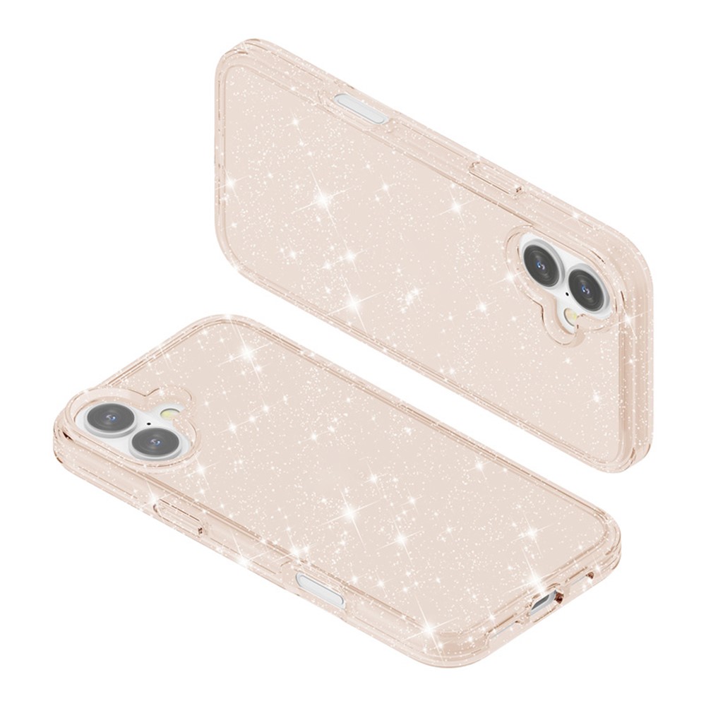  iPhone 17 Skal Hybrid Glitter Guld - Teknikhallen.se