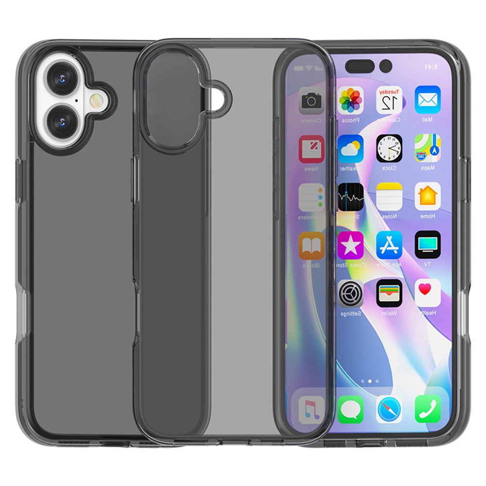  iPhone 17 Skal Shockproof Hybrid Tonad Grå - Teknikhallen.se