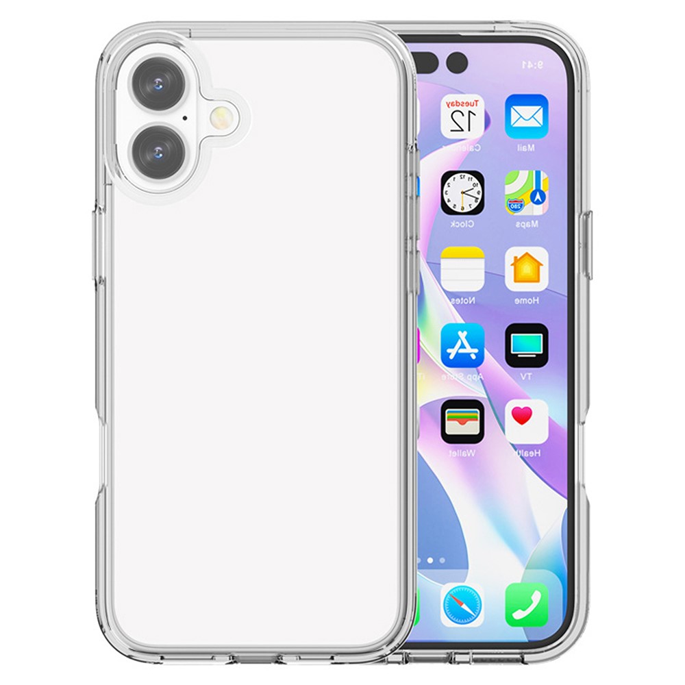  iPhone 17 Skal Shockproof Hybrid Transparent - Teknikhallen.se