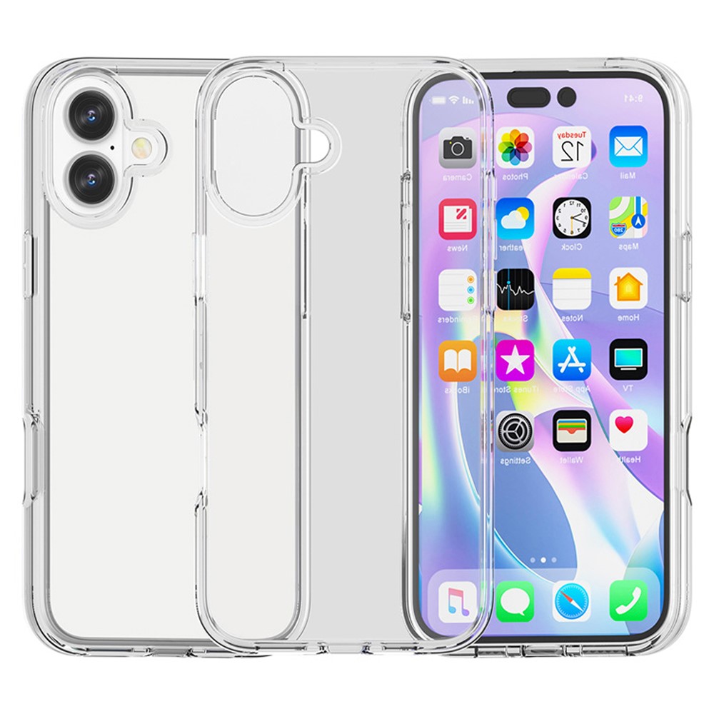  iPhone 17 Skal Shockproof Hybrid Transparent - Teknikhallen.se
