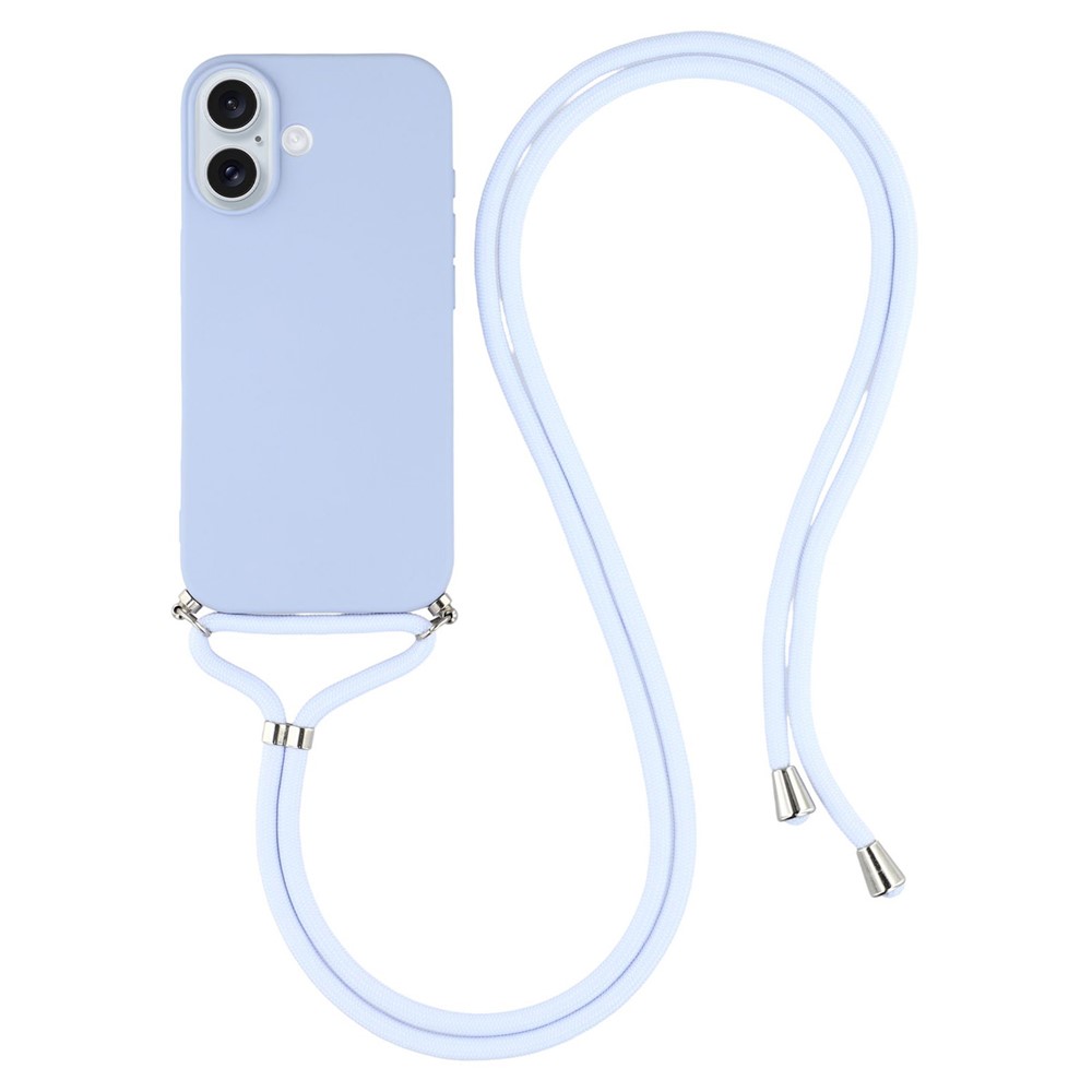  iPhone 17 Skal TPU Med Mobilsnöre Lila - Teknikhallen.se
