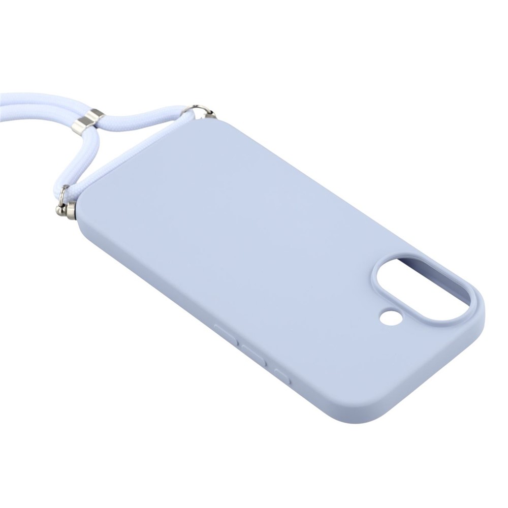  iPhone 17 Skal TPU Med Mobilsnöre Lila - Teknikhallen.se