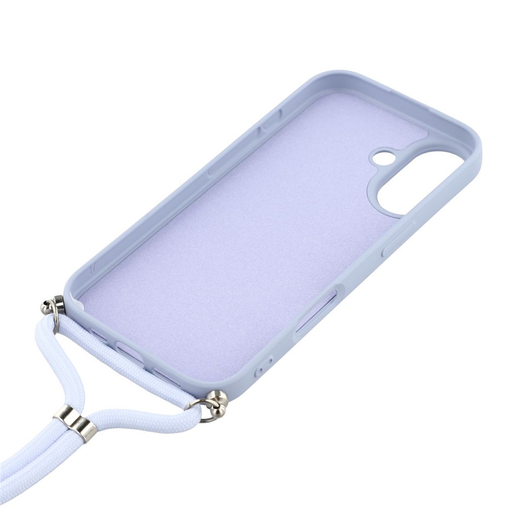  iPhone 17 Skal TPU Med Mobilsnöre Lila - Teknikhallen.se