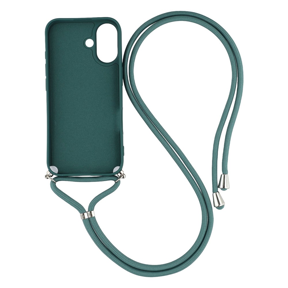  iPhone 17 Skal TPU Med Mobilsnöre Grön - Teknikhallen.se