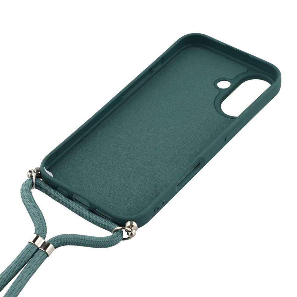  iPhone 17 Skal TPU Med Mobilsnöre Grön - Teknikhallen.se