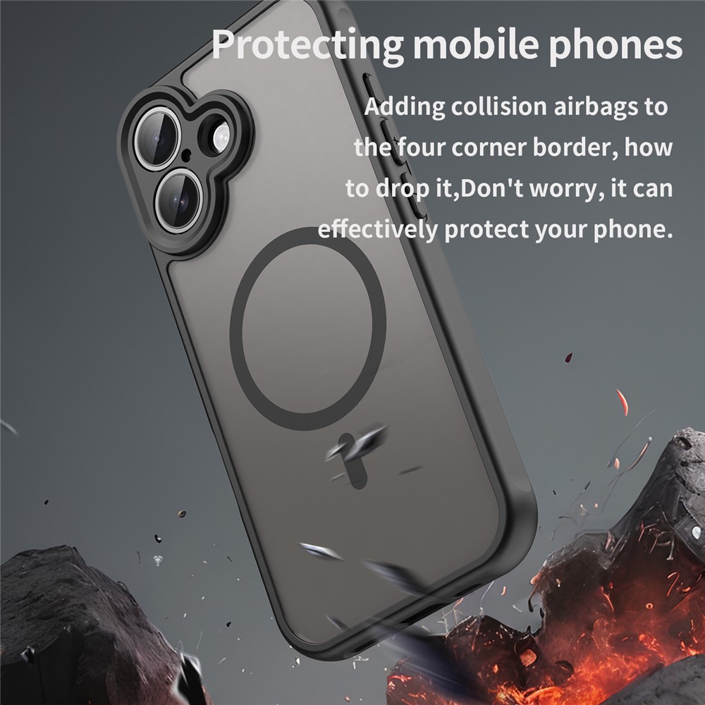  iPhone 17 Skal MagSafe Hybrid Svart - Teknikhallen.se