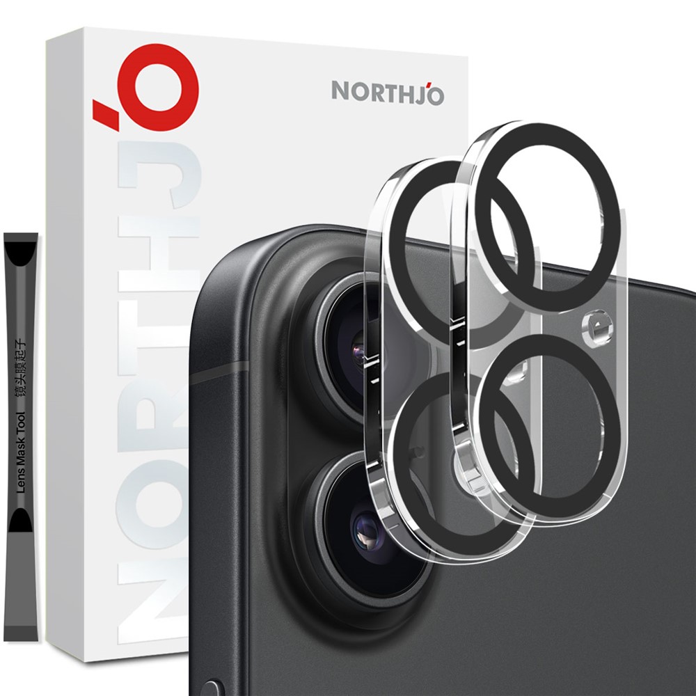 NORTHJO NORTHJO iPhone 17 2-PACK Linsskydd Härdat Glas - Teknikhallen.se