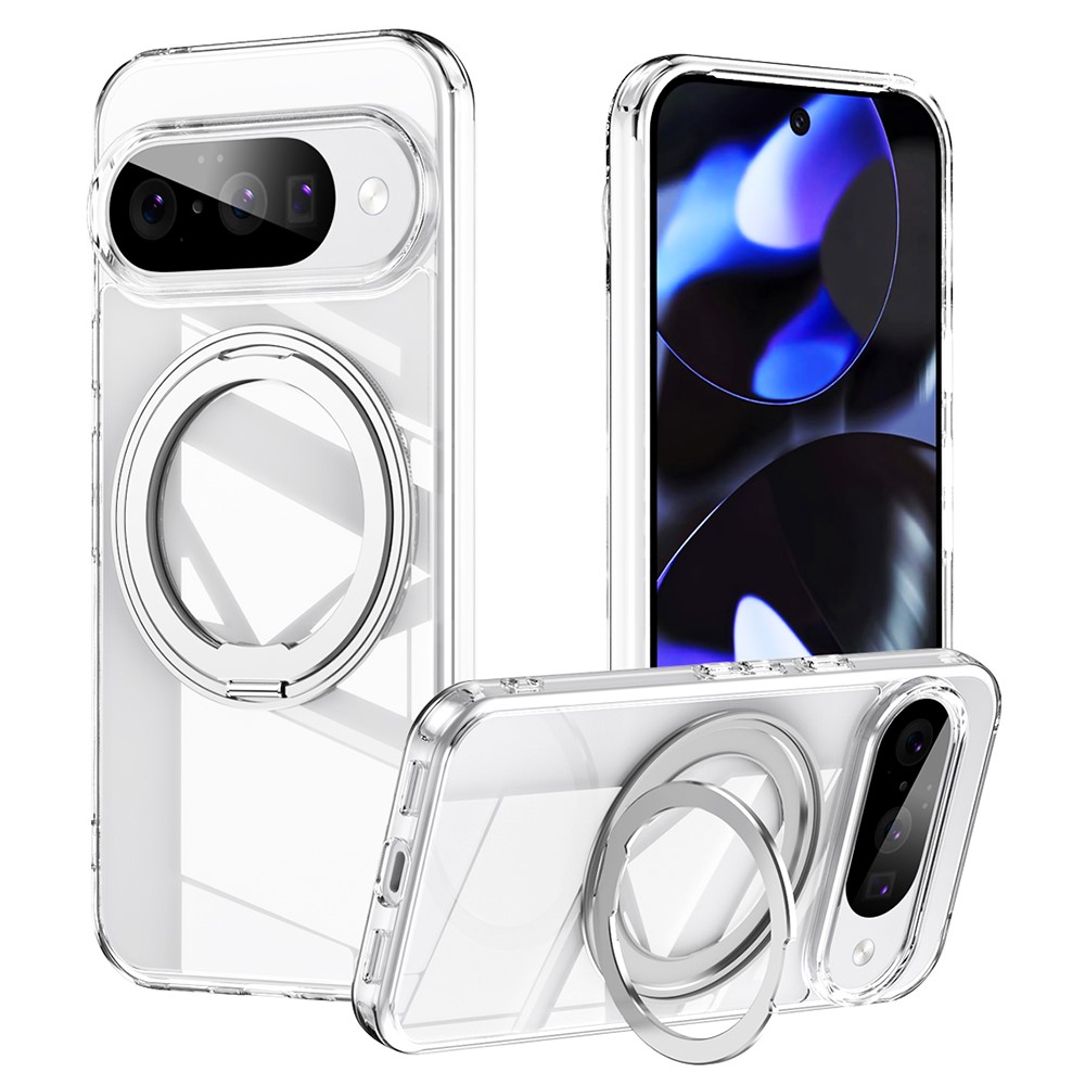  Google Pixel 10 / 10 Pro Skal MagSafe Kickstand Transparent - Teknikhallen.se