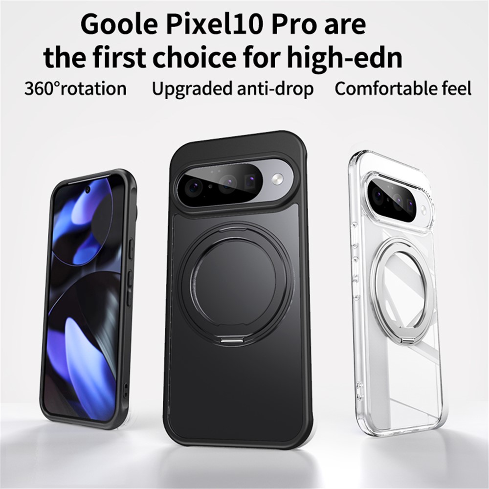  Google Pixel 10 / 10 Pro Skal MagSafe Kickstand Transparent - Teknikhallen.se
