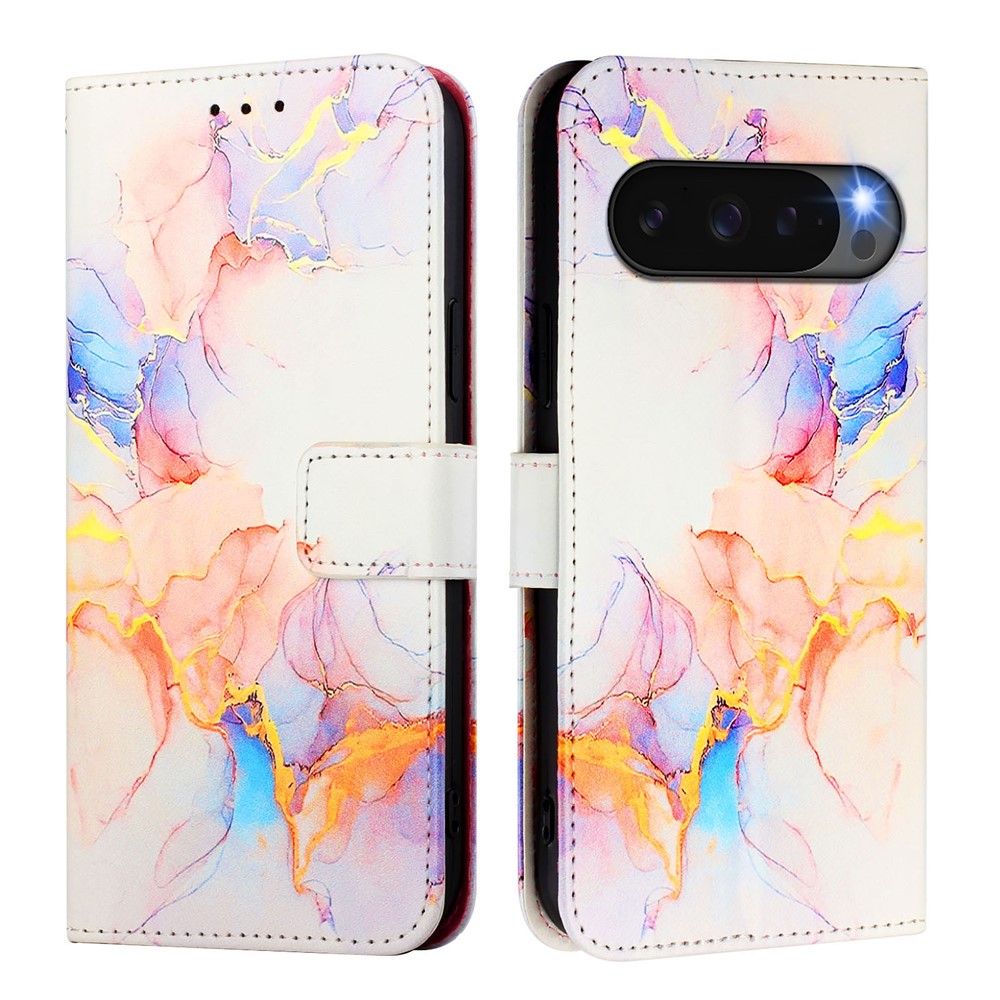  Google Pixel 10 / 10 Pro Fodral Marmor Vit - Teknikhallen.se