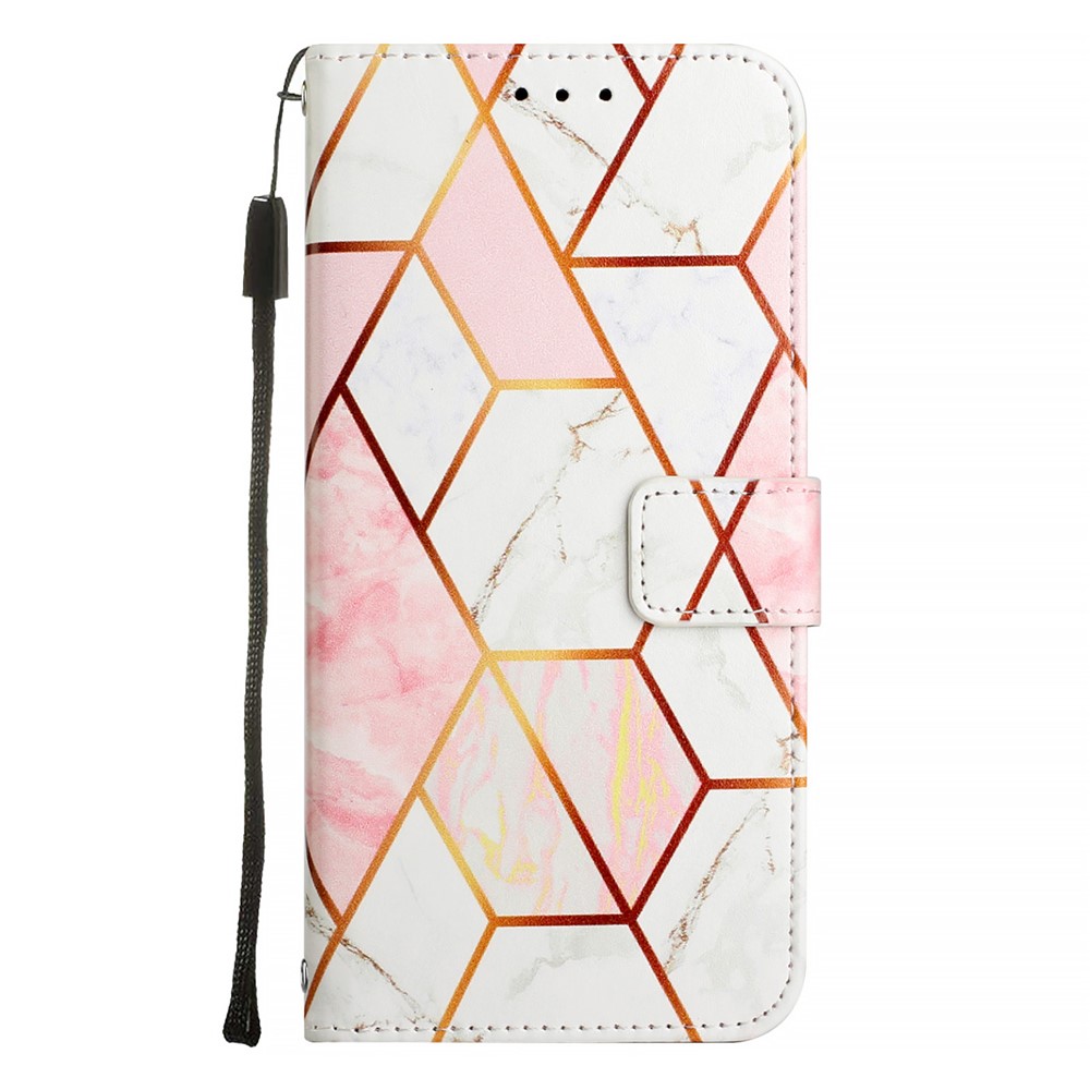  Google Pixel 10 / 10 Pro Fodral Marmor Rosa / Vit - Teknikhallen.se