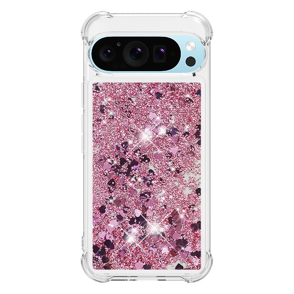  Google Pixel 10 / 10 Pro Skal Glitter Quicksand Roséguld - Teknikhallen.se