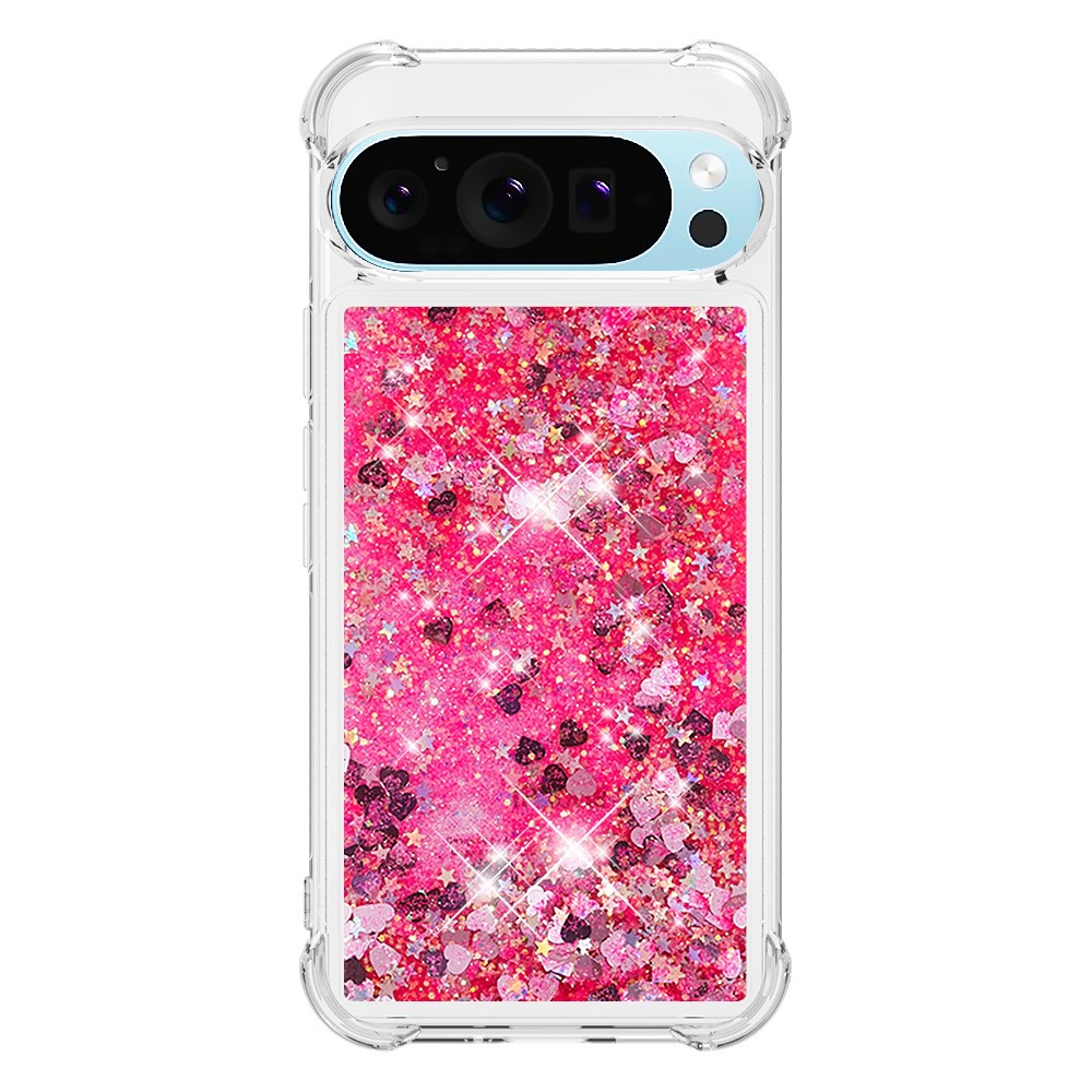  Google Pixel 10 / 10 Pro Skal Glitter Quicksand Rosa - Teknikhallen.se