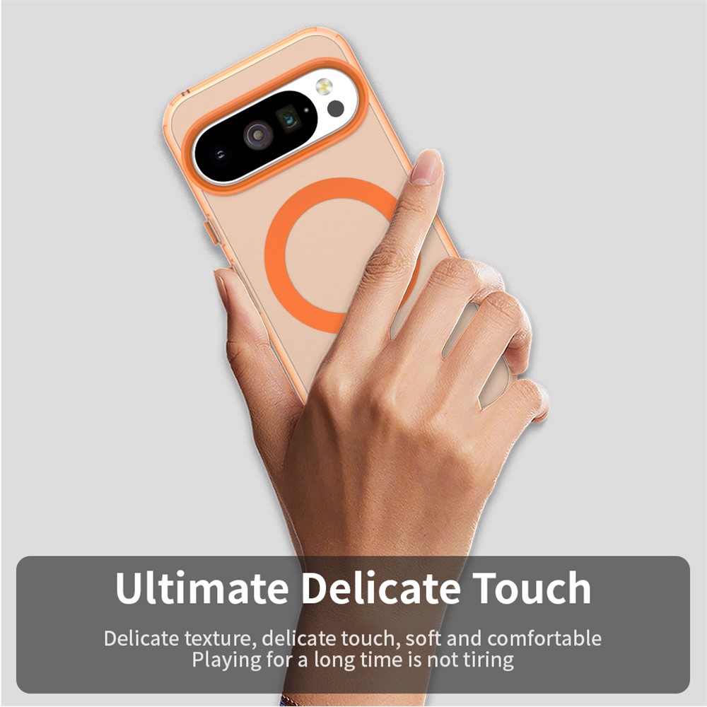  Google Pixel 10 / 10 Pro Skal MagSafe Hybrid Orange - Teknikhallen.se