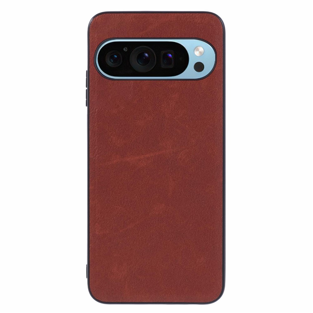  Google Pixel 10 / 10 Pro Skal Retro Läder Brun - Teknikhallen.se