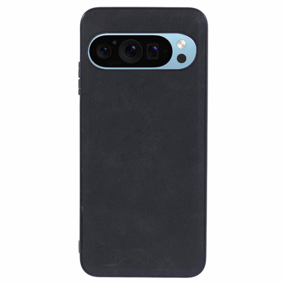  Google Pixel 10 / 10 Pro Skal Retro Läder Svart - Teknikhallen.se