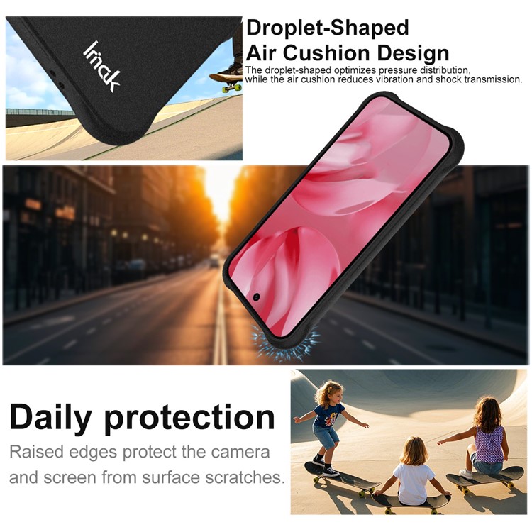 IMAK IMAK Google Pixel 10 / 10 Pro Skal TPU Shockproof Svart - Teknikhallen.se