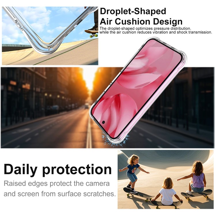IMAK IMAK Google Pixel 10 / 10 Pro Skal TPU Shockproof Transparent - Teknikhallen.se
