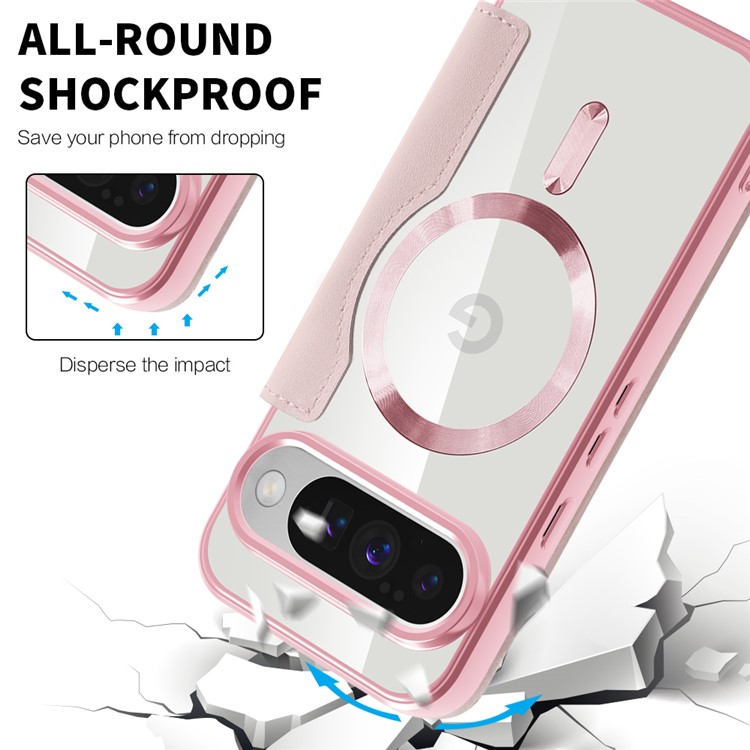  Google Pixel 10 / 10 Pro Fodral MagSafe Rhombus Rosa - Teknikhallen.se