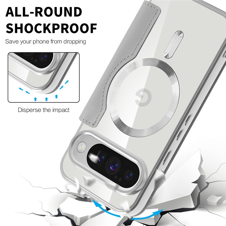  Google Pixel 10 / 10 Pro Fodral MagSafe Rhombus Grå - Teknikhallen.se