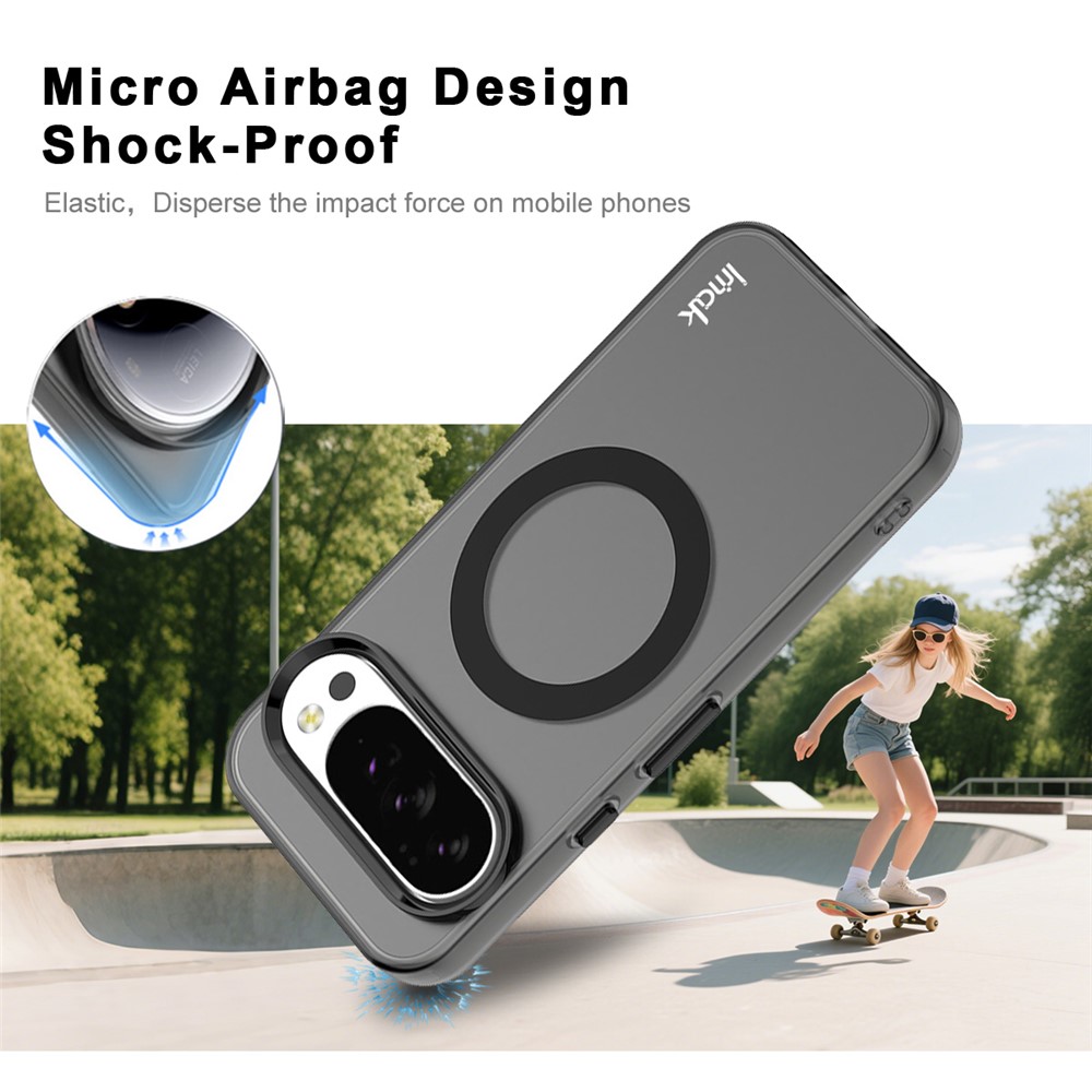 IMAK IMAK Google Pixel 10/10 Pro Skal MagSafe Anti Drop Svart - Teknikhallen.se