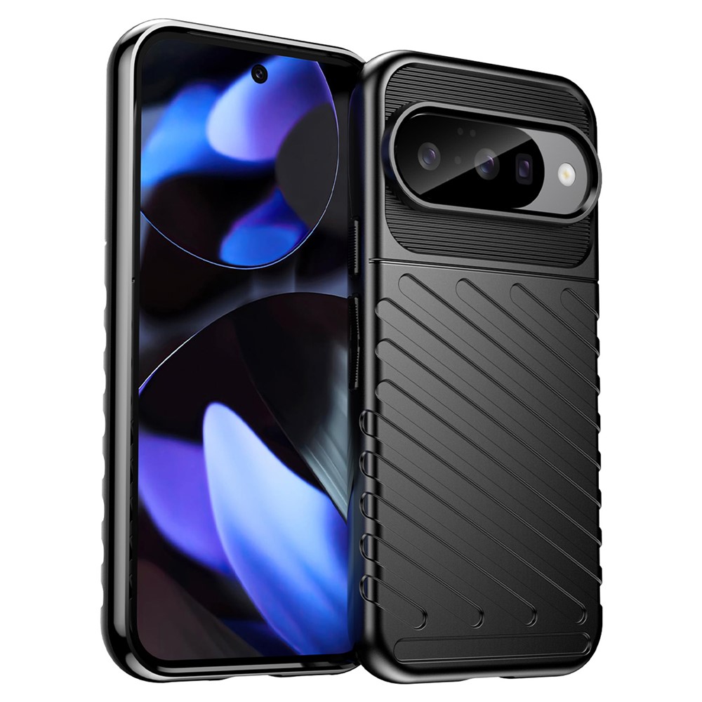  Google Pixel 10 / 10 Pro Skal Twill Textur Svart - Teknikhallen.se