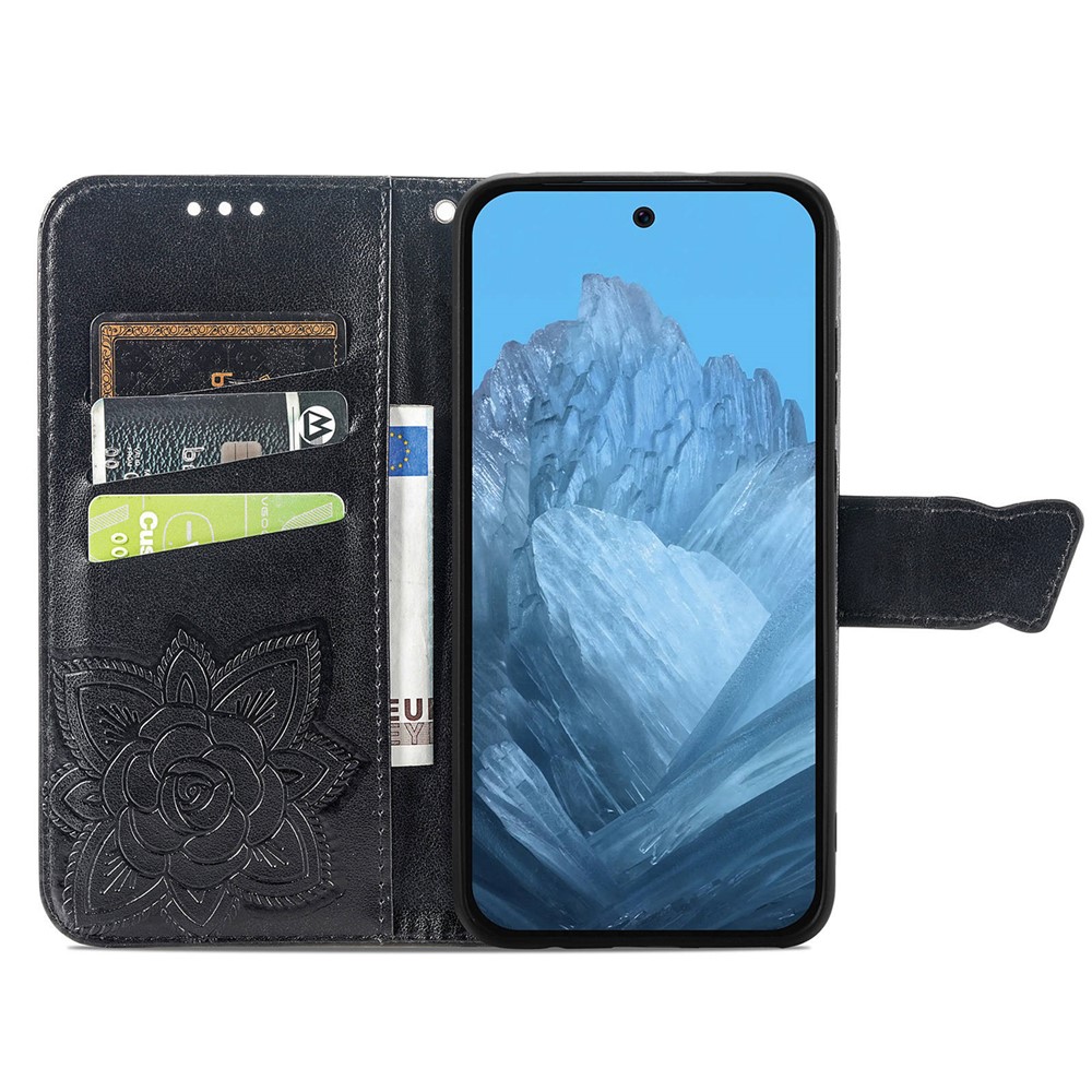  Google Pixel 10/10 Pro Fodral Med Fjäril Tryck Svart - Teknikhallen.se