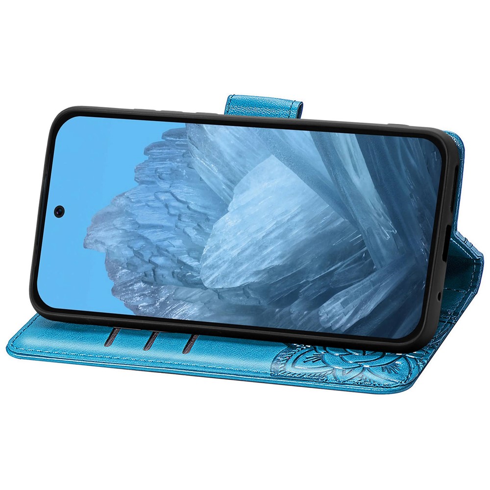  Google Pixel 10/10 Pro Fodral Med Fjäril Tryck Blå - Teknikhallen.se