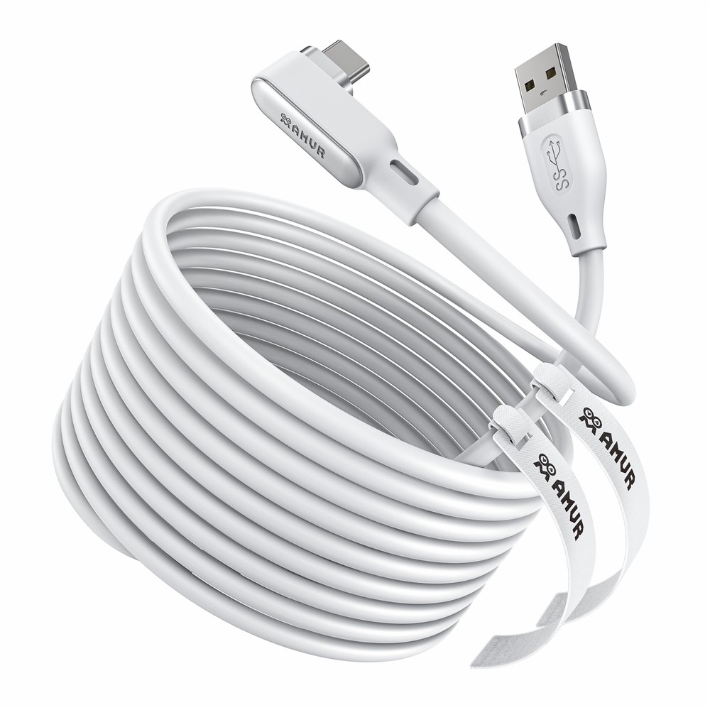 AMVR AMVR 5m Link Kabel Till VR Headset USB-C Vit - Teknikhallen.se