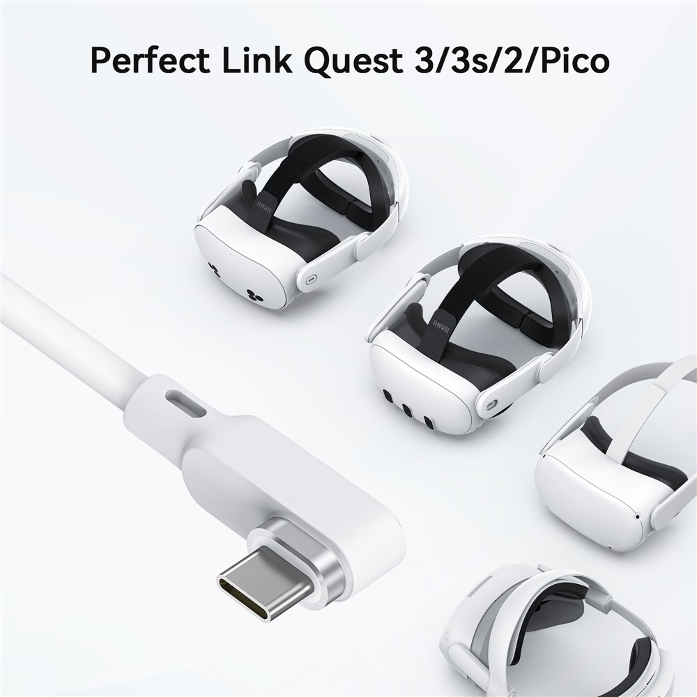 AMVR AMVR 5m Link Kabel Till VR Headset USB-C Vit - Teknikhallen.se