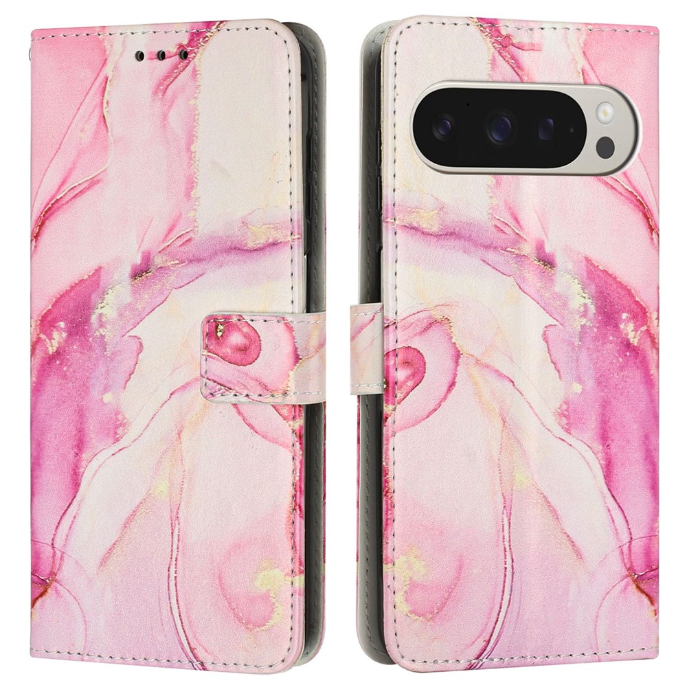  Google Pixel 10 Pro XL / 9 Pro XL Fodral Marmor Roséguld - Teknikhallen.se