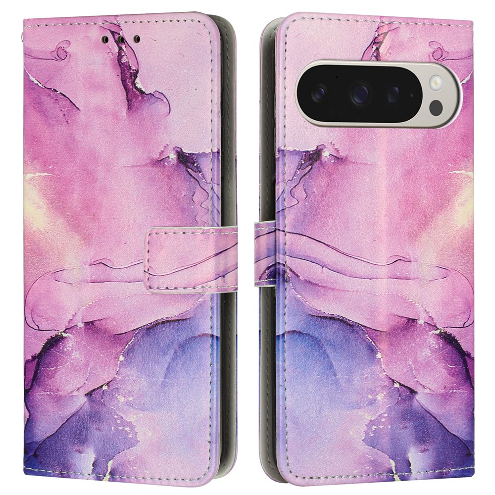  Google Pixel 10 Pro XL / 9 Pro XL Fodral Marmor Lila - Teknikhallen.se