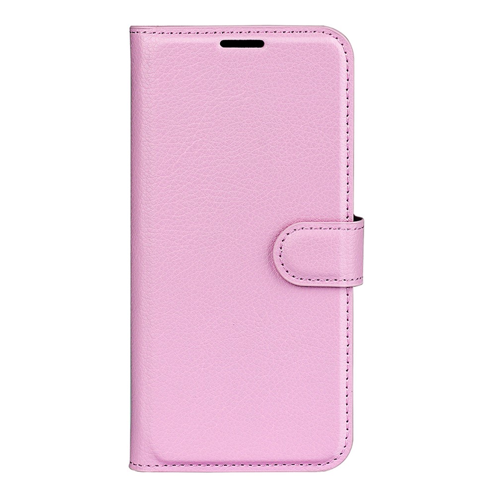  Google Pixel 10 Pro XL Fodral Litchi Läder Ljus Rosa - Teknikhallen.se