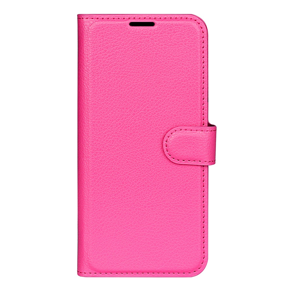  Google Pixel 10 Pro XL Fodral Litchi Läder Rosa - Teknikhallen.se