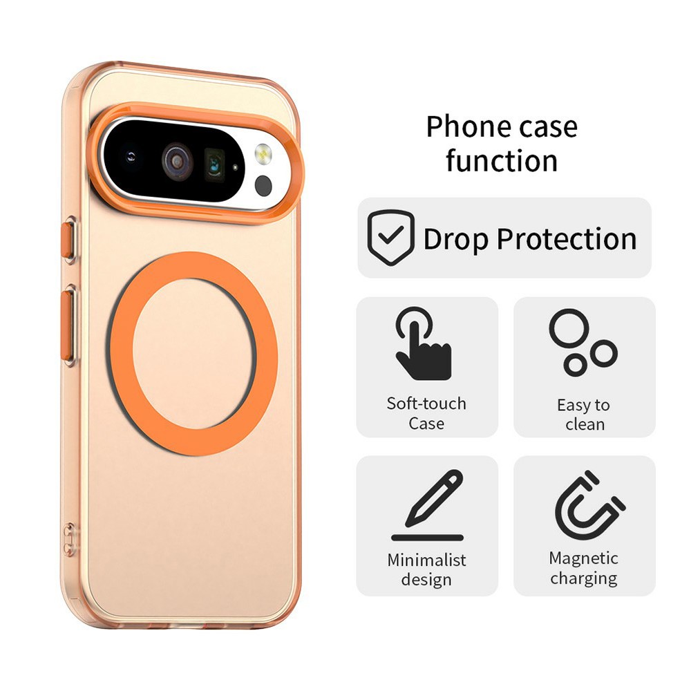  Google Pixel 10 Pro XL Skal MagSafe Hybrid Orange - Teknikhallen.se