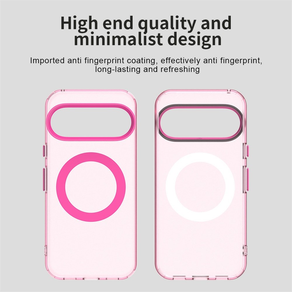  Google Pixel 10 Pro XL Skal MagSafe Hybrid Rosa - Teknikhallen.se