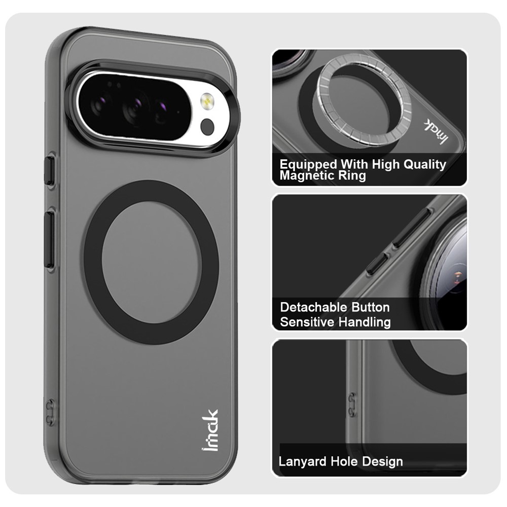 IMAK IMAK Google Pixel 10 Pro XL Skal MagSafe Anti Drop Svart - Teknikhallen.se