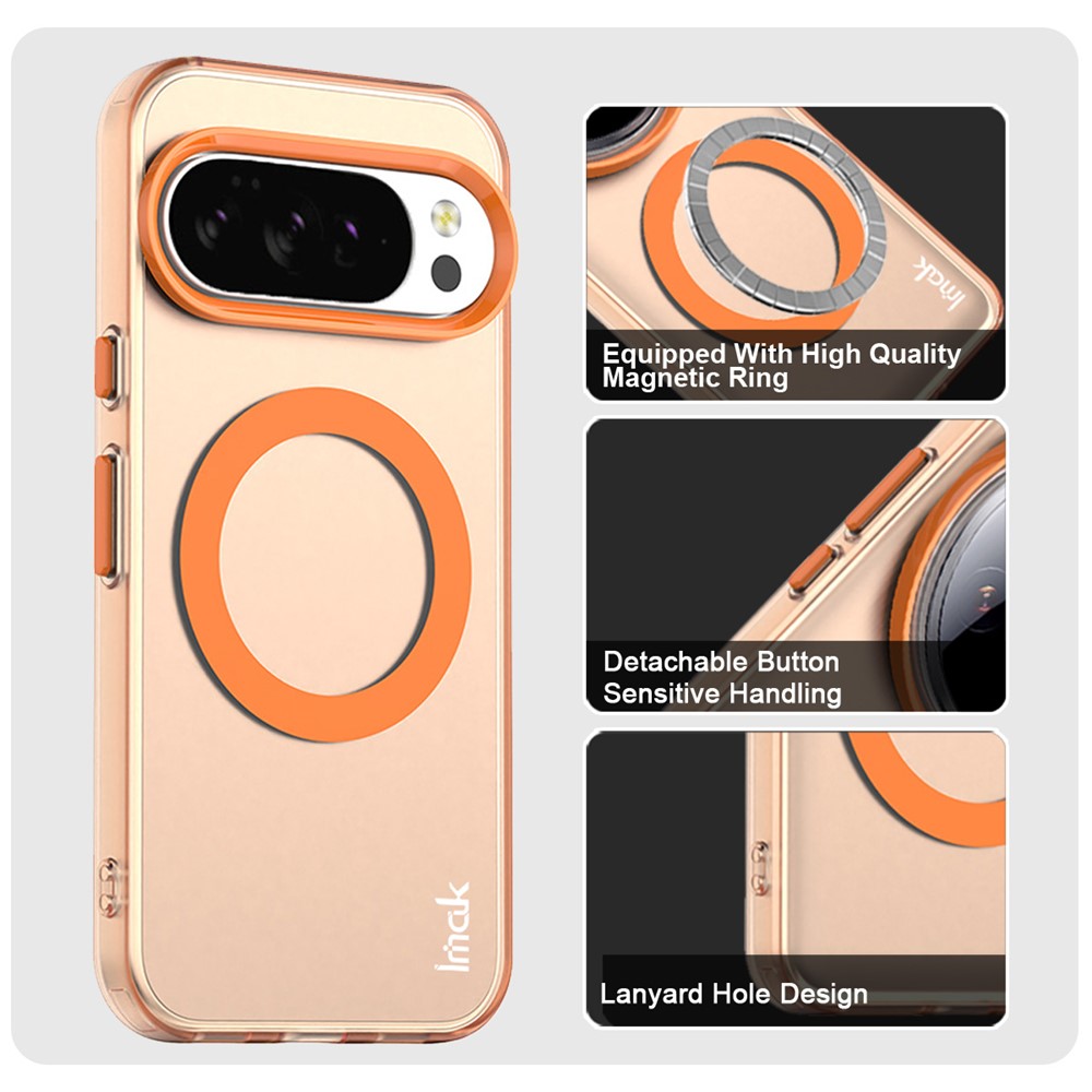 IMAK IMAK Google Pixel 10 Pro XL Skal MagSafe Anti Drop Orange - Teknikhallen.se