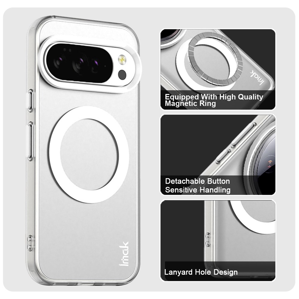 IMAK IMAK Google Pixel 10 Pro XL Skal MagSafe Anti Drop Vit - Teknikhallen.se
