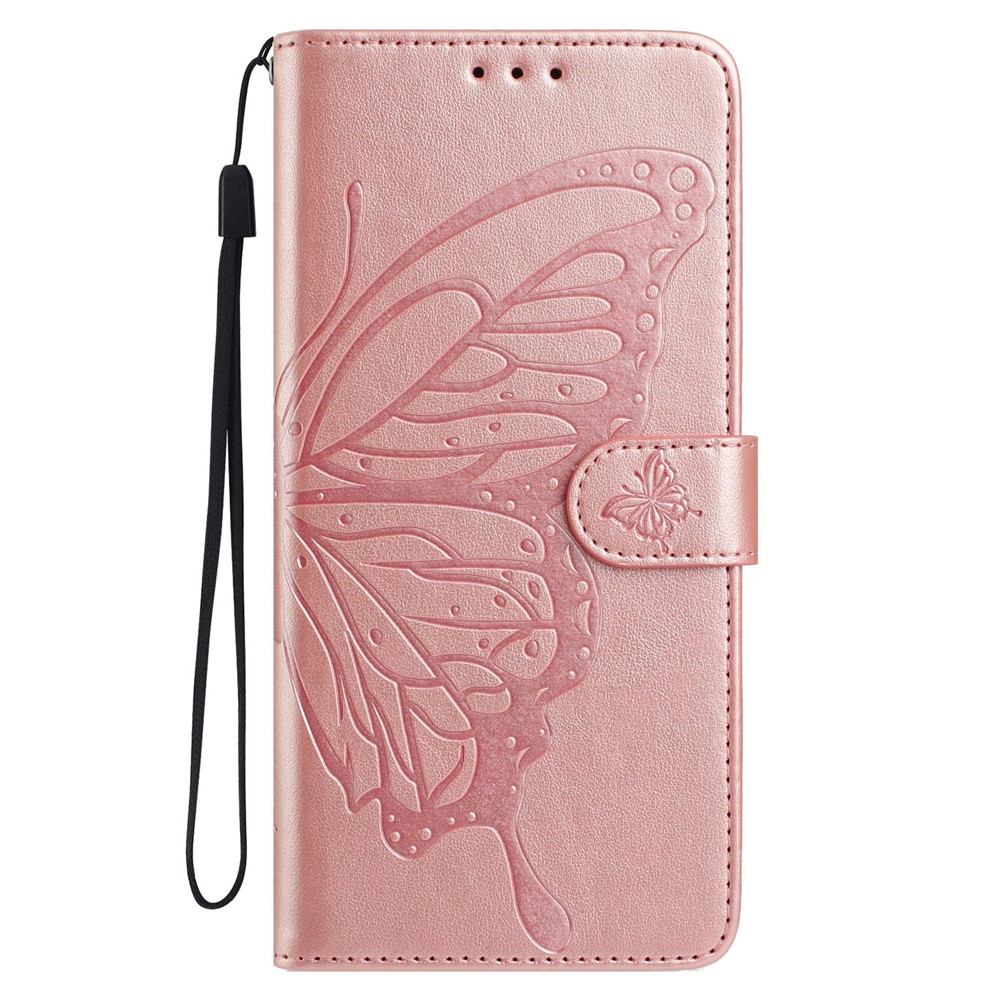  Google Pixel 10 Pro XL/ 9 Pro XL Fodral Fjäril Tryck Roséguld - Teknikhallen.se