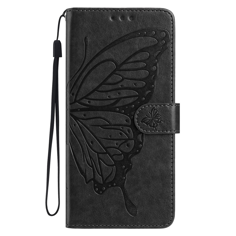  Google Pixel 10 Pro XL/ 9 Pro XL Fodral Fjäril Tryck Svart - Teknikhallen.se