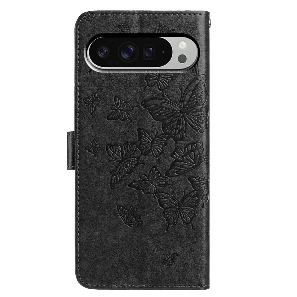  Google Pixel 10 Pro XL/ 9 Pro XL Fodral Fjäril Tryck Svart - Teknikhallen.se